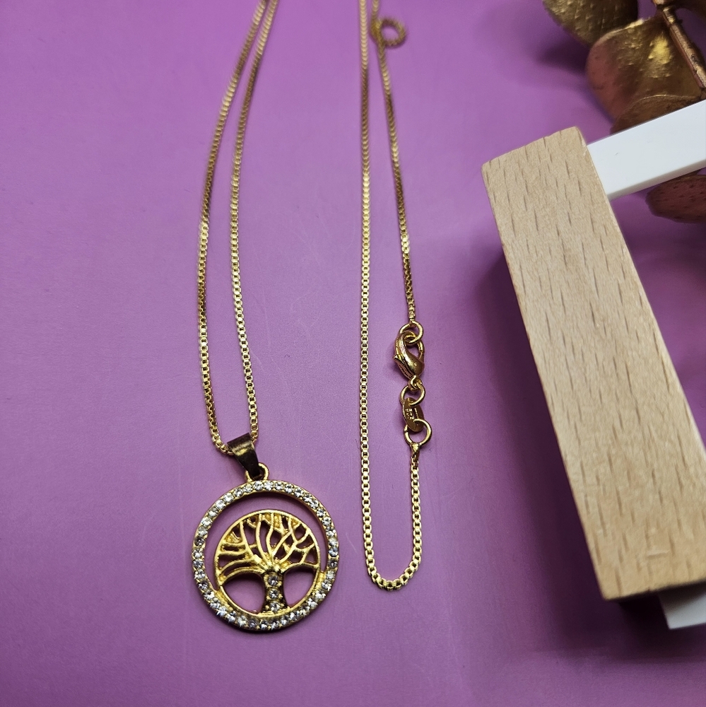 Gold Tree of Life Jewelry Set – 3‑Piece – NEW - Picture 3 of 3